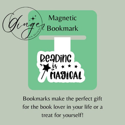 Magnetic Bookmark Instant Download, bookish merch, cute bookmarks, bookworm gift, reading bookmark, bibliophile, book accessories