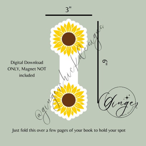 Magnetic Bookmark Instant Download, bookish merch, cute bookmarks, bookworm gift, reading bookmark, bibliophile, book accessories