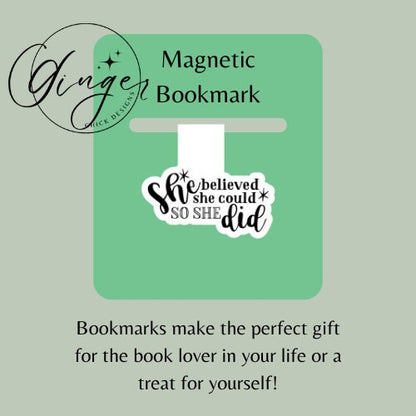 Magnetic Bookmark Instant Download, bookish merch, cute bookmarks, bookworm gift, reading bookmark, bibliophile, book accessories
