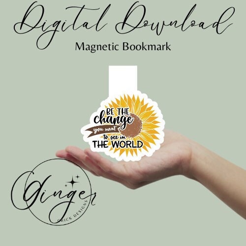 Magnetic Bookmark Instant Download, bookish merch, cute bookmarks, bookworm gift, reading bookmark, bibliophile, book accessories