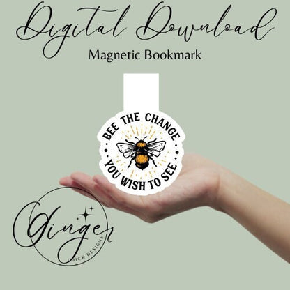 Magnetic Bookmark Instant Download, bookish merch, cute bookmarks, bookworm gift, reading bookmark, bibliophile, book accessories