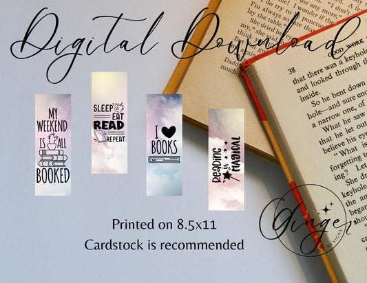Reading is Magical - digital bookmark, digital download, book lovers, reading