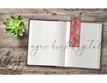 Cowgirl - digital bookmark, digital download, book lovers, reading, inspirational