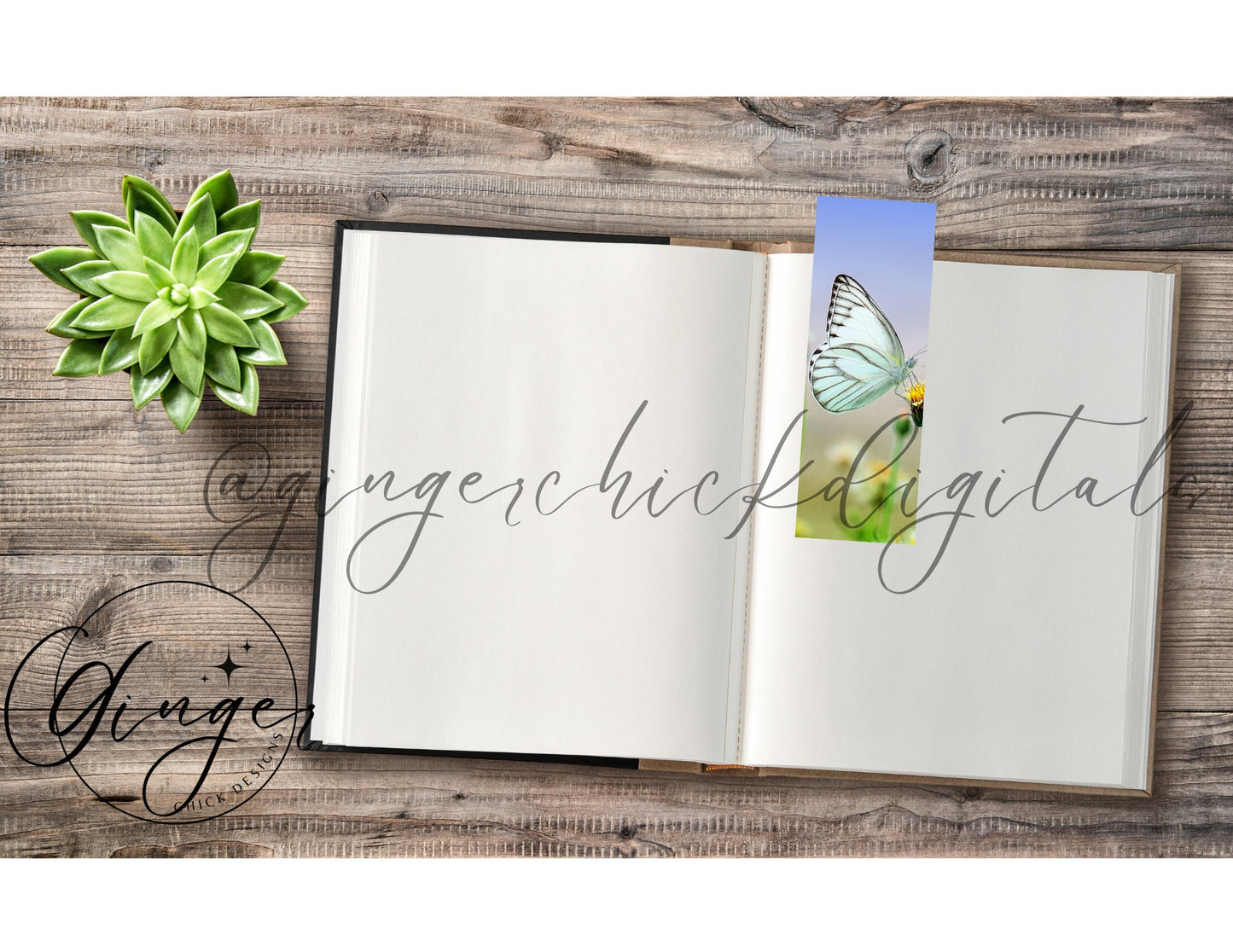 Spring Butterfly - digital bookmark, digital download, book lovers, reading