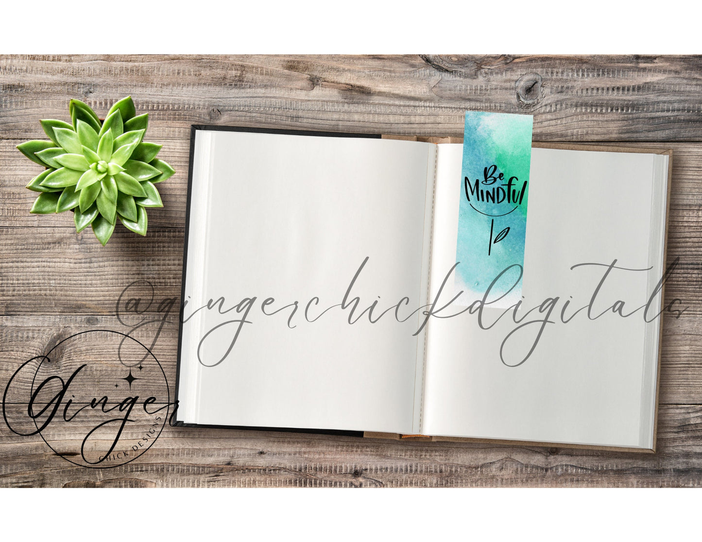 Be Mindful - digital bookmark, digital download, book lovers, reading, inspirational