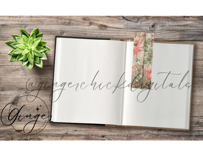 Pink Flower Barn - digital bookmark, digital download, book lovers, reading, inspirational