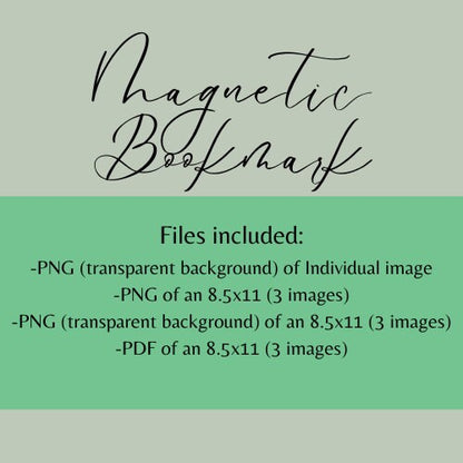 Magnetic Bookmark Instant Download, bookish merch, cute bookmarks, bookworm gift, reading bookmark, bibliophile, book accessories