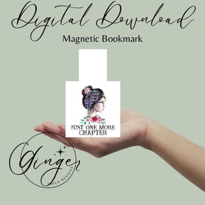 Magnetic Bookmark Instant Download, bookish merch, cute bookmarks, bookworm gift, reading bookmark, bibliophile, book accessories