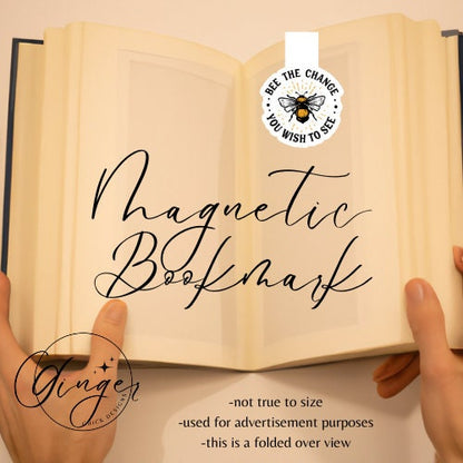 Magnetic Bookmark Instant Download, bookish merch, cute bookmarks, bookworm gift, reading bookmark, bibliophile, book accessories