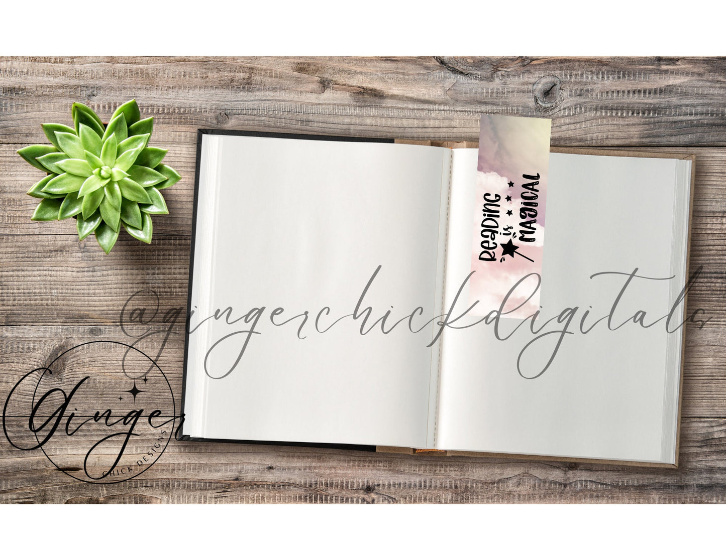 Reading is Magical - digital bookmark, digital download, book lovers, reading