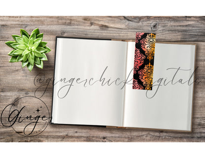 Rainbow Filigree - digital bookmark, digital download, book lovers, reading, inspirational