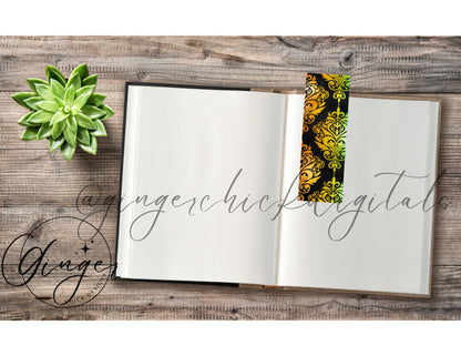 Rainbow Filigree - digital bookmark, digital download, book lovers, reading, inspirational