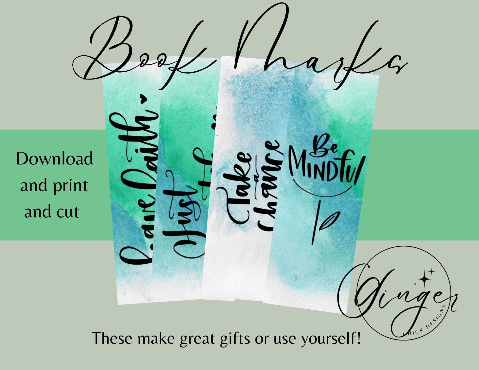 Be Mindful - digital bookmark, digital download, book lovers, reading, inspirational