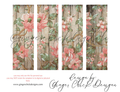 Pink Flower Barn - digital bookmark, digital download, book lovers, reading, inspirational