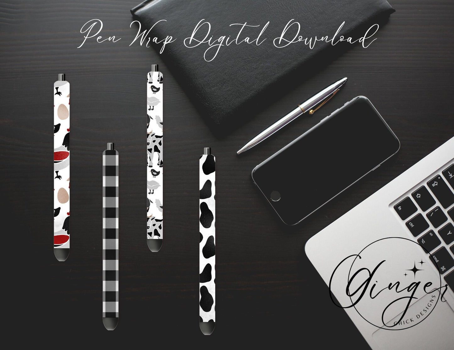 Pen Wraps | Pen skins | Farming | 4 designs | PNG/JPEG