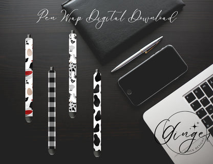 Pen Wraps | Pen skins | Farming | 4 designs | PNG/JPEG