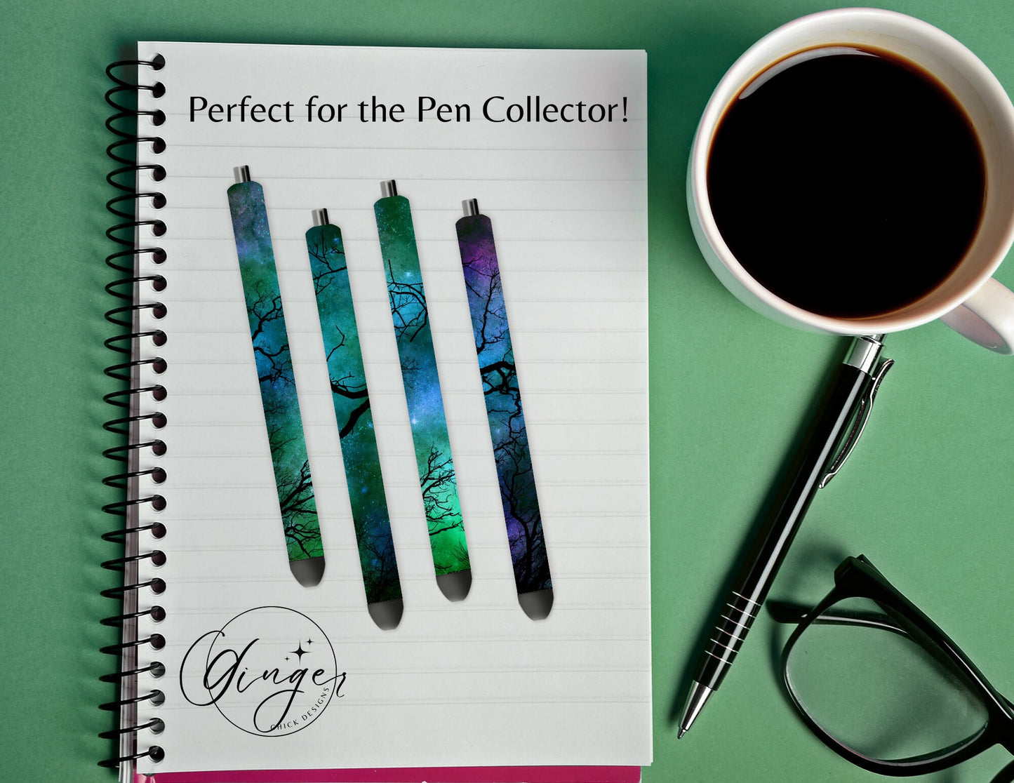 Pen Wraps | Pen skins | Night Sky | 4 designs | PNG/JPEG