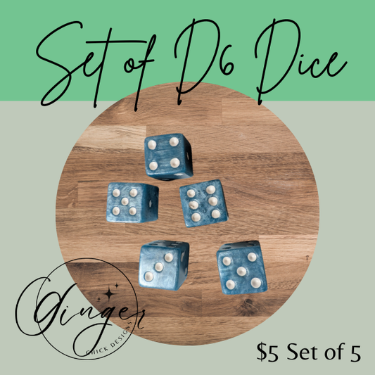 Light Blue Small Dice Set