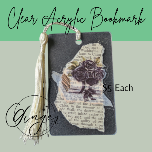 Mail Bundle Dictionary Acrylic Bookmark