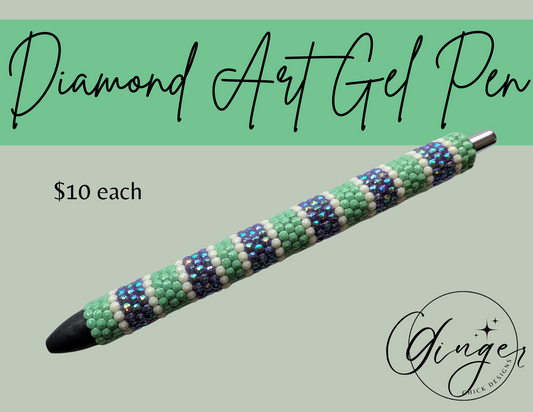 Mint and Purple Diamond Art Ink Joy Gel Pen
