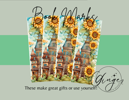 Sunflower Farmhouse Bookmark
