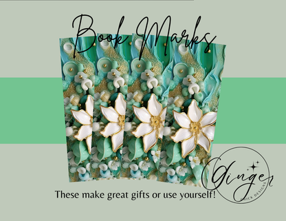 3D Flower Sublimation Bookmark