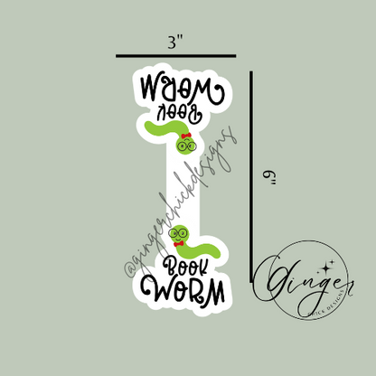 Book Worm Magnetic Bookmark