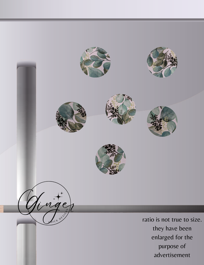 Eucalyptus Leaves Button Magnets