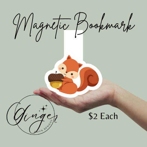 Squirrel Magnetic Bookmark