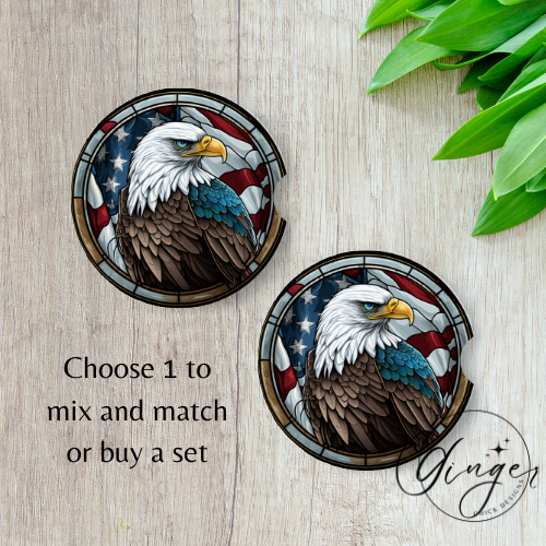 Stained Glass Bald Eagle