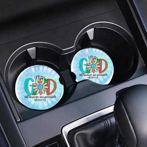 With God Car Coasters