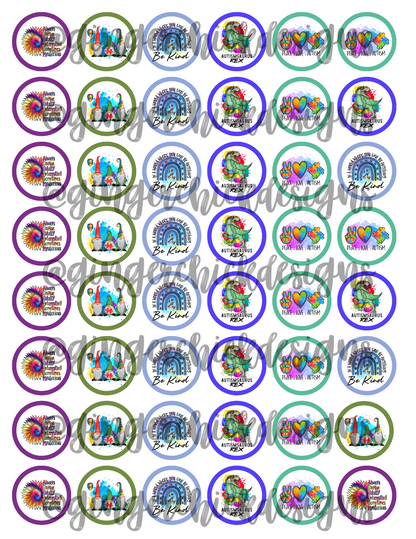 Autism Modern Bottle Cap Images