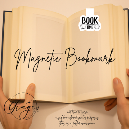 Book Time Magnetic Bookmark