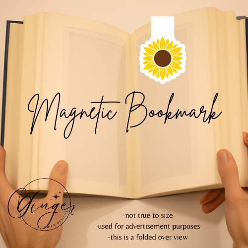 Sunflower Magnetic Bookmark