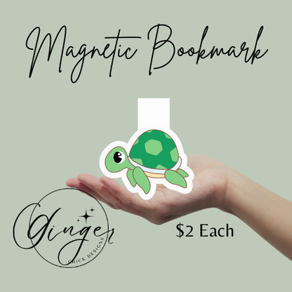 Turtle Magnetic Bookmark