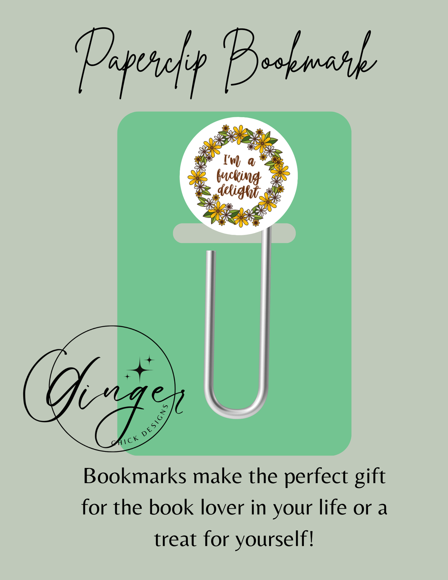 I'm a Effing Delight 3-Inch Paperclip Bookmark