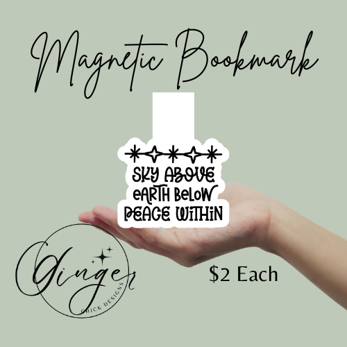 Peace Within Magnetic Bookmark