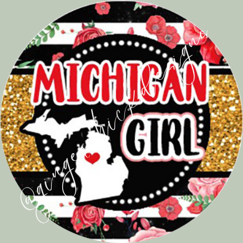 Michigan Girl Car Coaster