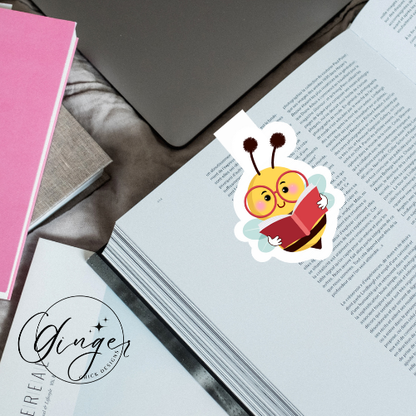 Reading Bee Magnetic Bookmark