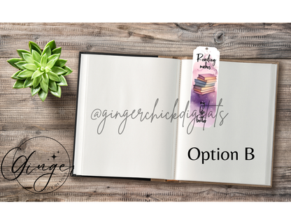 Book Lover Water Color Sublimation Bookmark