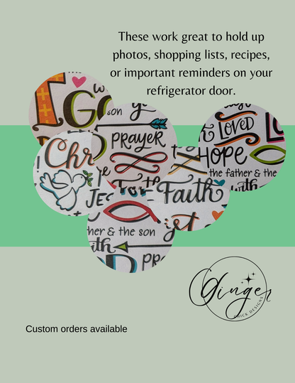 Religious Button Magnets