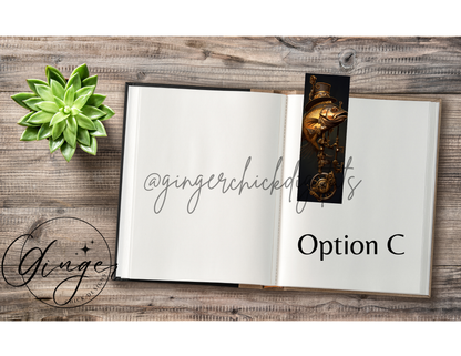 Steam Punk Fish Sublimation Bookmark