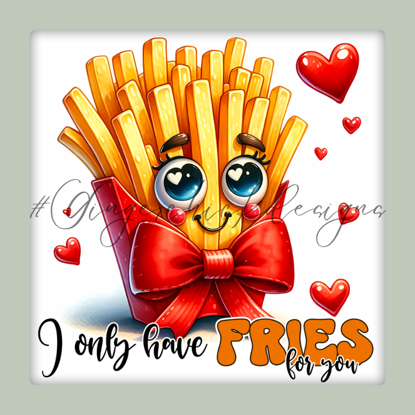 French Fries 2x2 Magnet