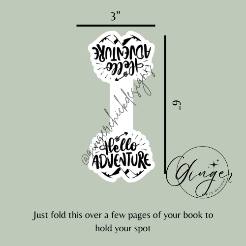 Hello Adventure Magnetic Bookmark