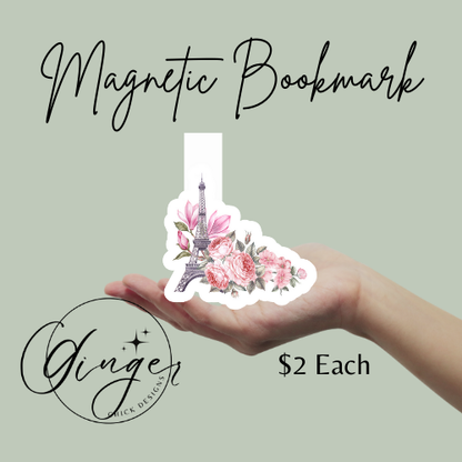 Eiffle Tower Magnetic Bookmark