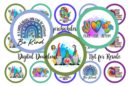 Autism Modern Bottle Cap Images