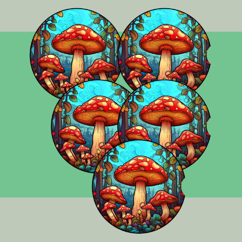 Mushrooms Car Coaster