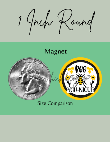 Bee You-Nique Button Magnets