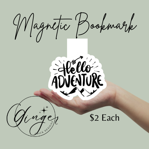 Hello Adventure Magnetic Bookmark