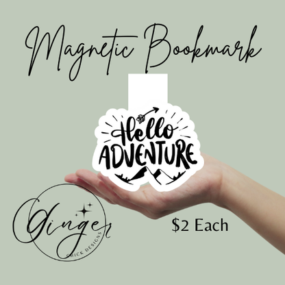 Hello Adventure Magnetic Bookmark